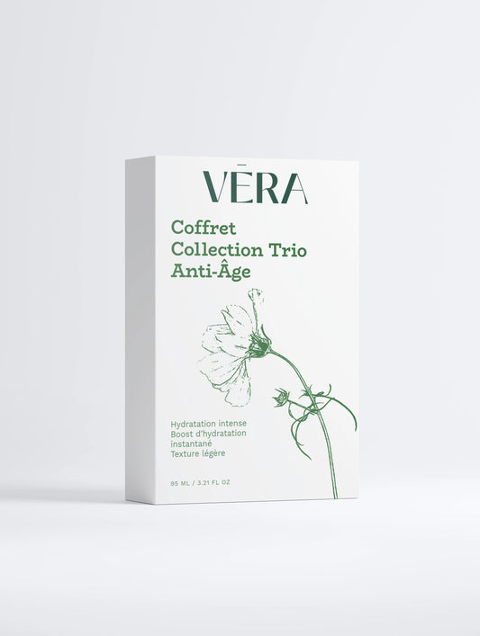 Coffret Collection Trio Anti-Âge VERA fermé, soin visage hydratation intense et anti-rides