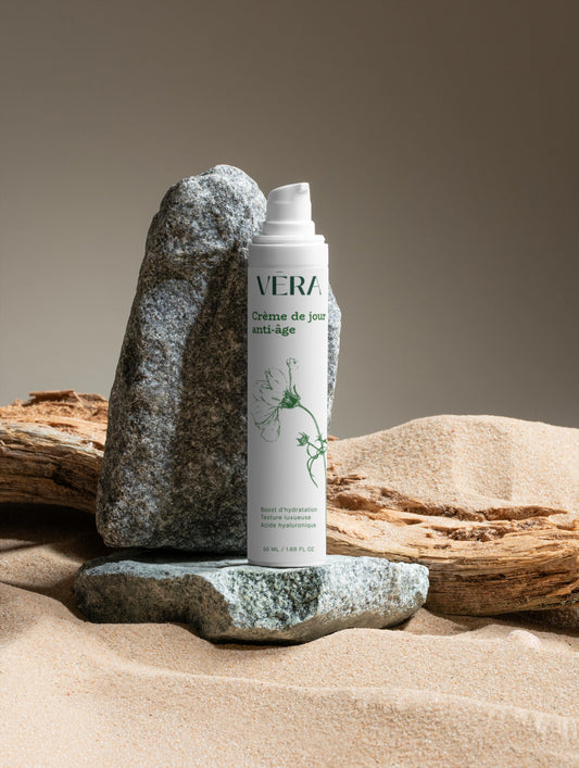 Crème de jour anti-âge VERA texture luxueuse, soin visage hydratant et raffermissant