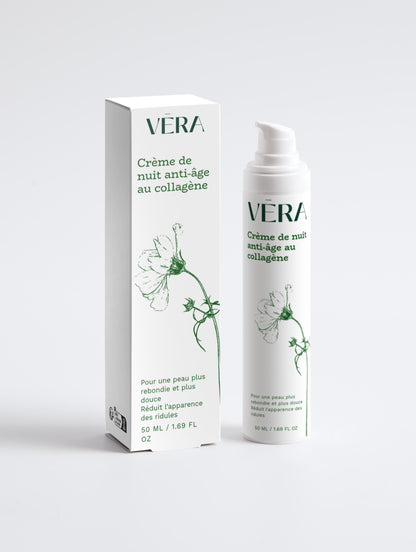 Crème de Nuit Anti-Âge au Collagène (50 ml)