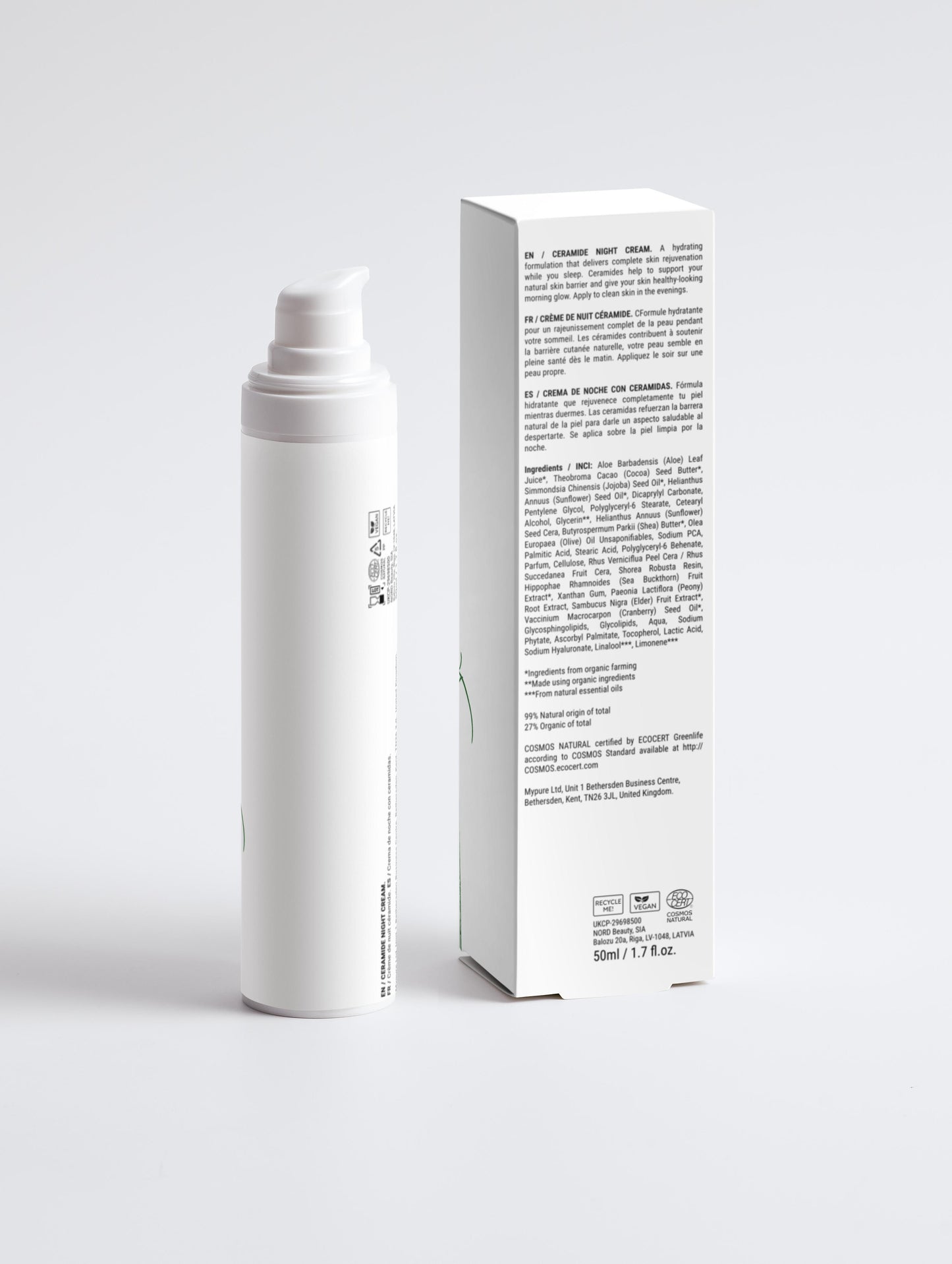 Crème de Nuit Réparatrice aux Céramides (50 ml)