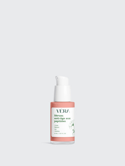 Sérum anti-âge aux peptides VERA, soin visage qui réduit rides et ridules et lisse la peau